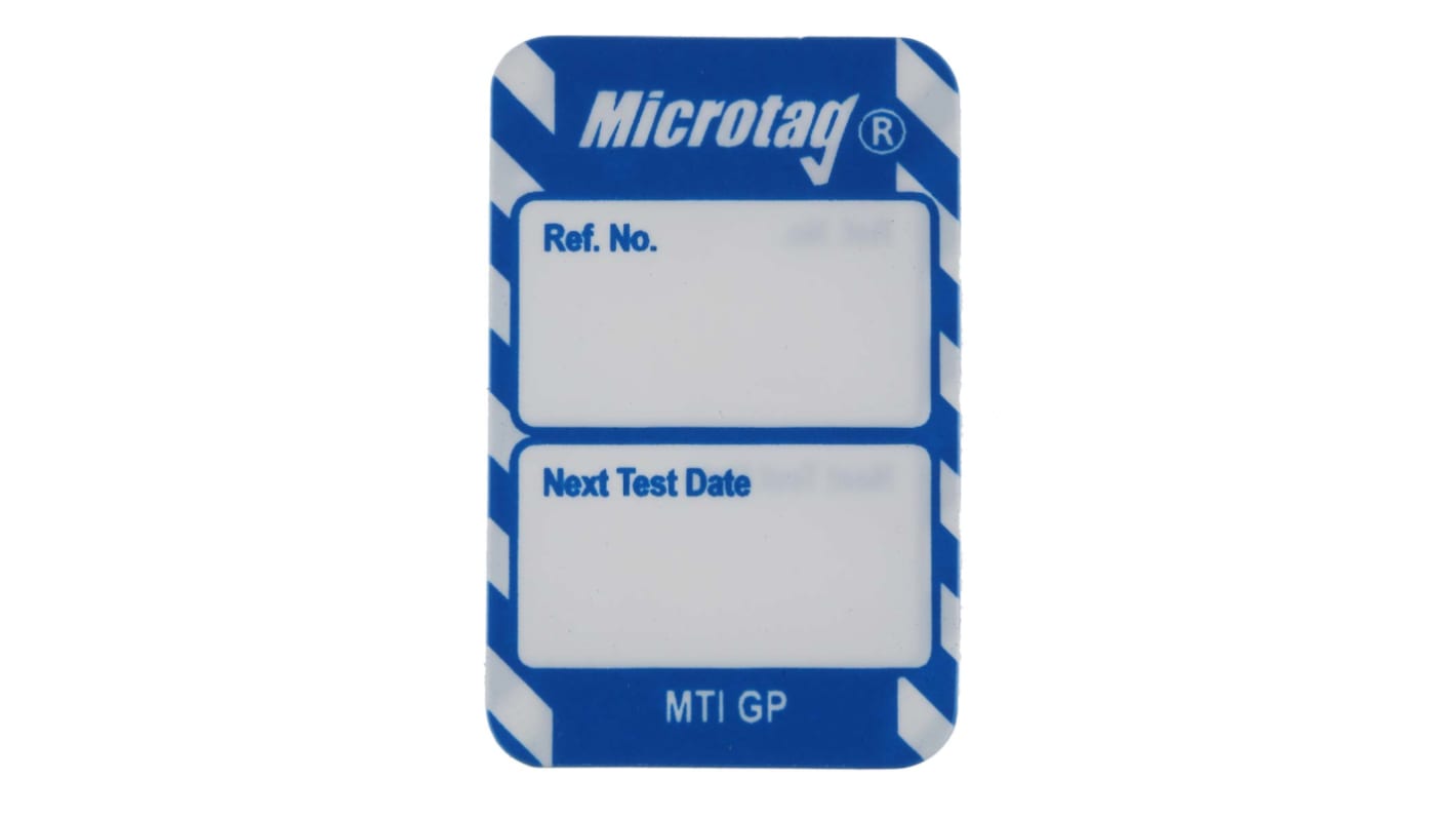 Brady White on Blue Safety Inspection Tag, English Language, 20 per Pack