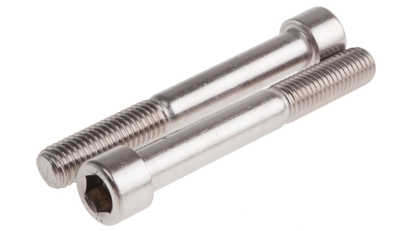 RS PRO Stainless Steel Hex Socket Cap Screw, DIN 912, M12 x 90mm