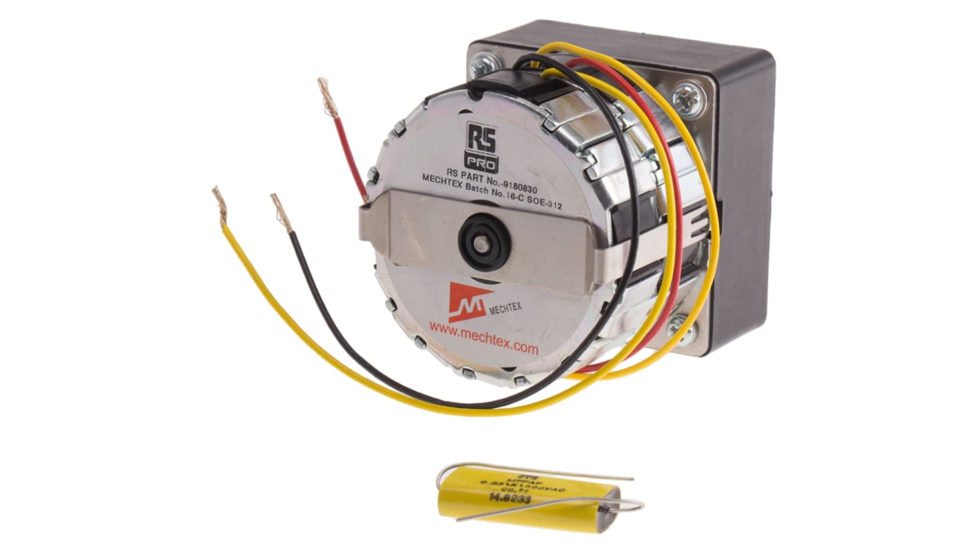 RS PRO Reversible Synchronous Geared AC Geared Motor, 9.5 W, 1 Phase, 240 V