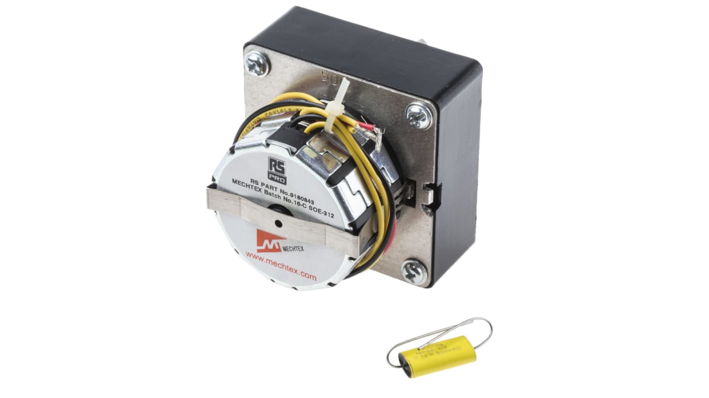 RS PRO Reversible Synchronous Geared AC Geared Motor, 3.6 W, 1 Phase, 1 Pole, 230 V