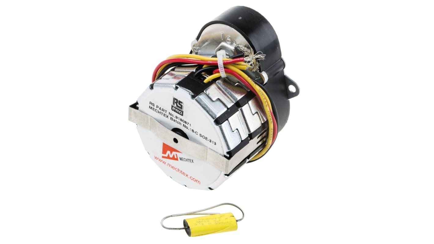 RS PRO Reversible Synchronous Geared AC Geared Motor, 3.6 W