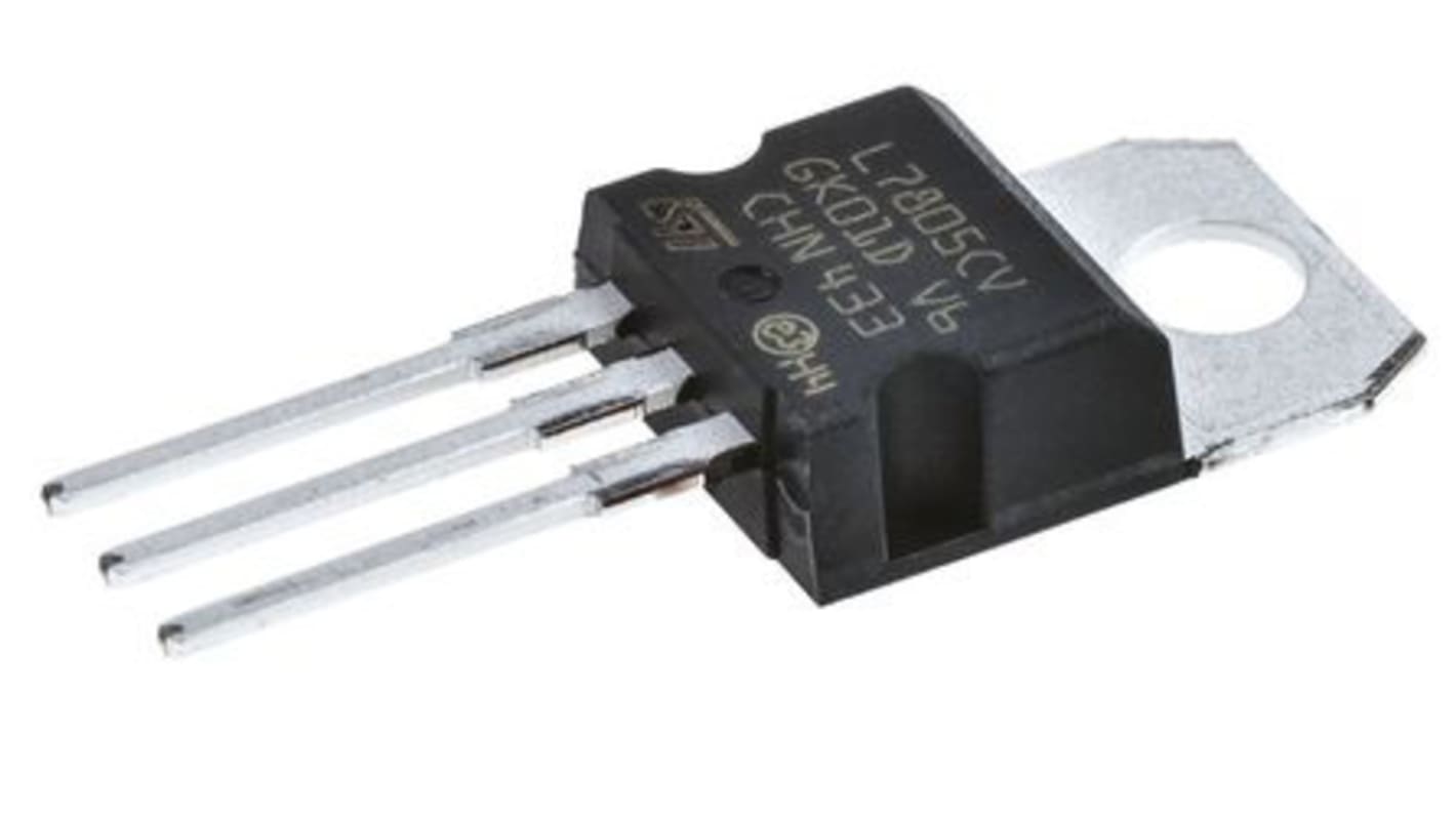 STMicroelectronics L7805CV, 1 Linear Voltage, Voltage Regulator 1.5A, 5 V 3-Pin, TO-220