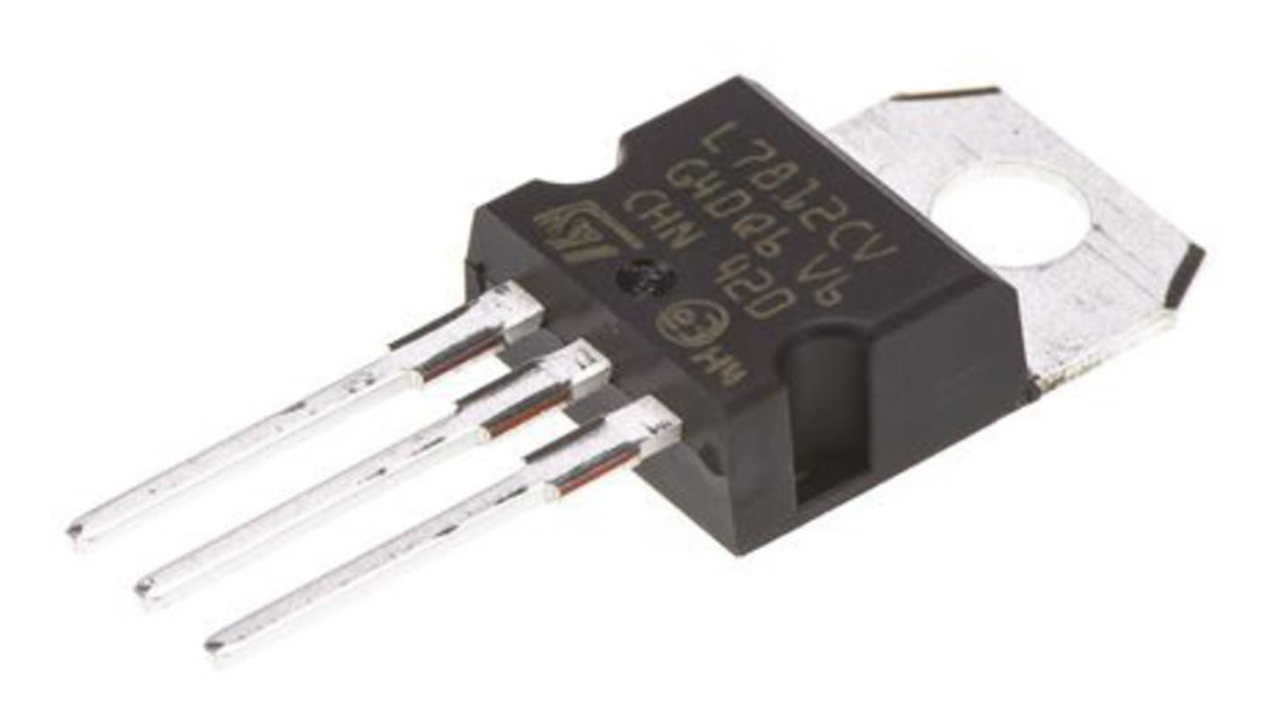 Régulateur de tension L7812CV, 1.5A, A-220, 3 broches.