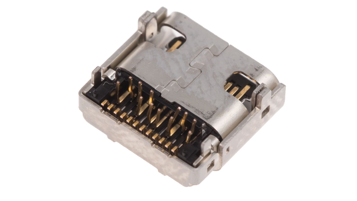 Connecteur USB 3.1 C Femelle JST ports, Montage en surface, Angle droit, série UBC