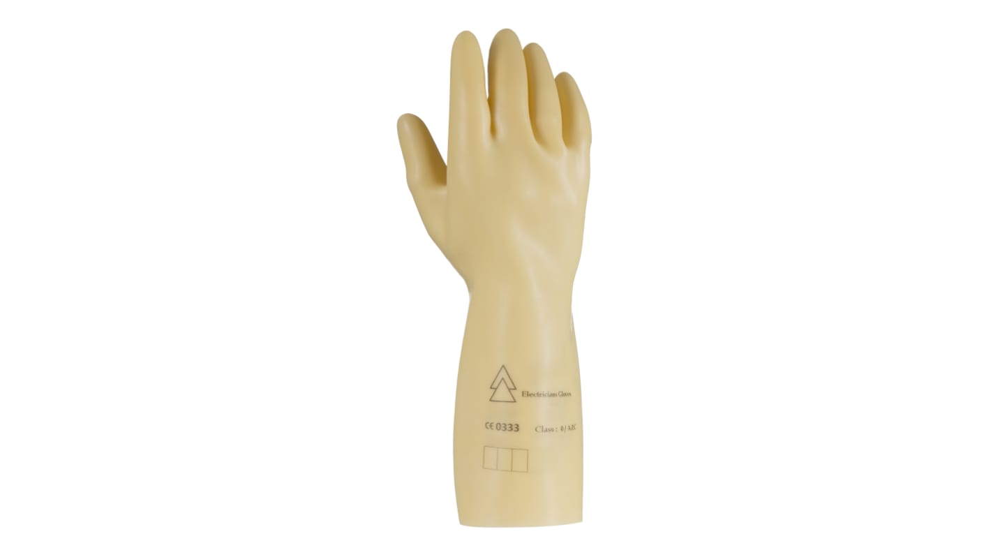 Guantes dieléctricos de Látex Beige Penta, talla 8, con recubrimiento de Látex, Protección contra riesgos eléctricos