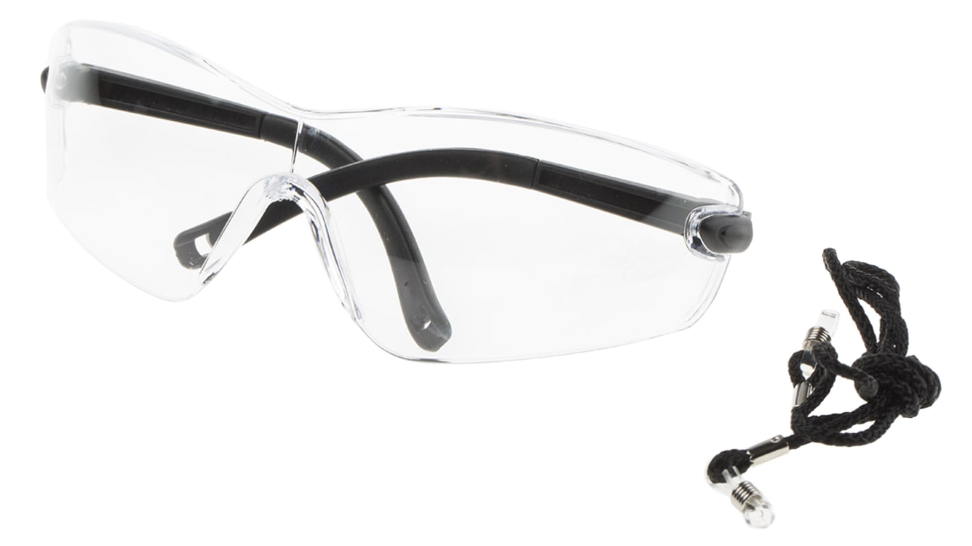 RS PRO UV Safety Glasses, Clear Polycarbonate Lens