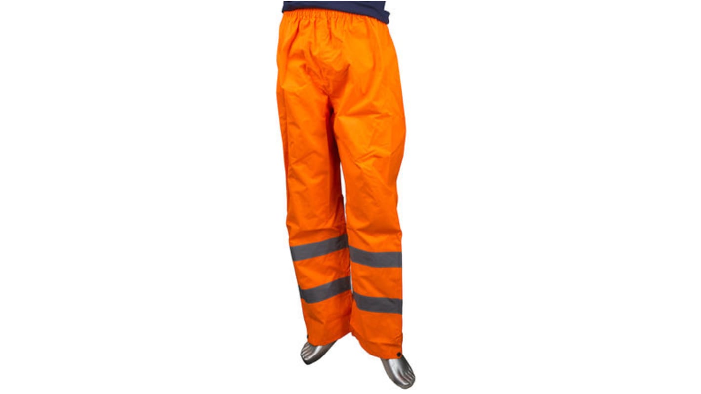 RS PRO Orange Waterproof Hi Vis Work Trousers, L Waist Size