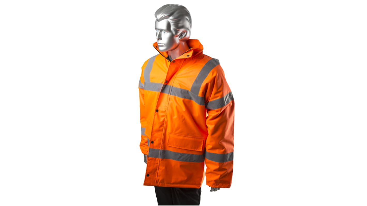 Chaqueta de tráfico de alta visibilidad  para hombre RS PRO de color Naranja, talla XXL, impermeable