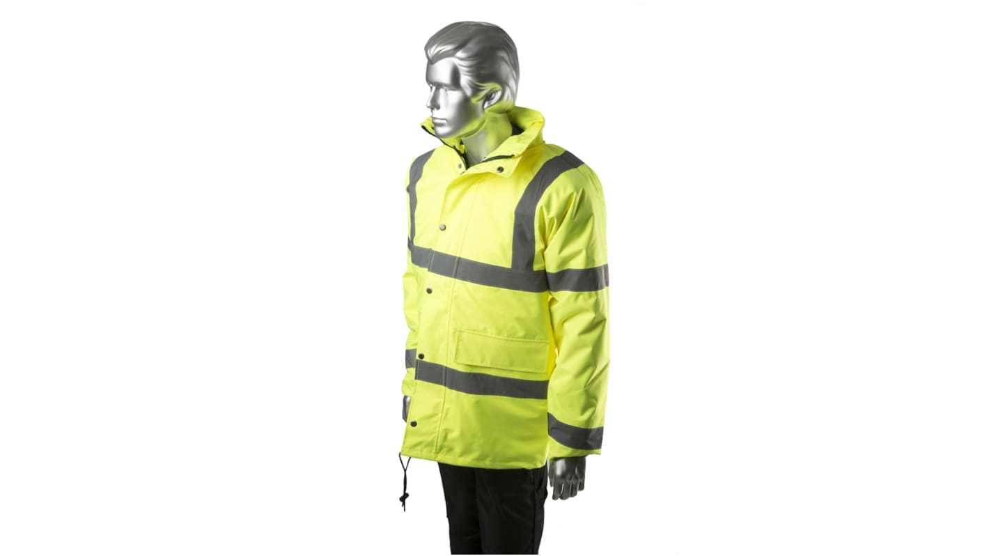 Portwest Yellow Men Hi Vis Traffic Jacket, M