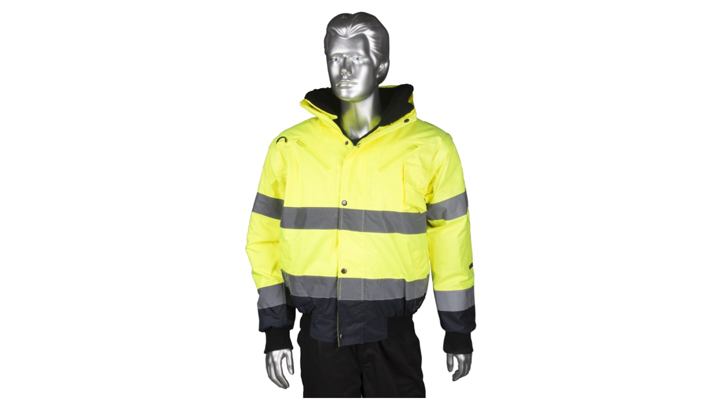 RS PRO Yellow Men Hi Vis Bomber Jacket, S