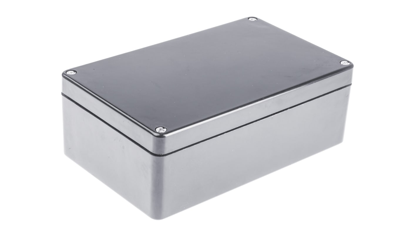 RS PRO Grey PET Enclosure, IP66, Grey Lid, 260 x 160 x 90mm