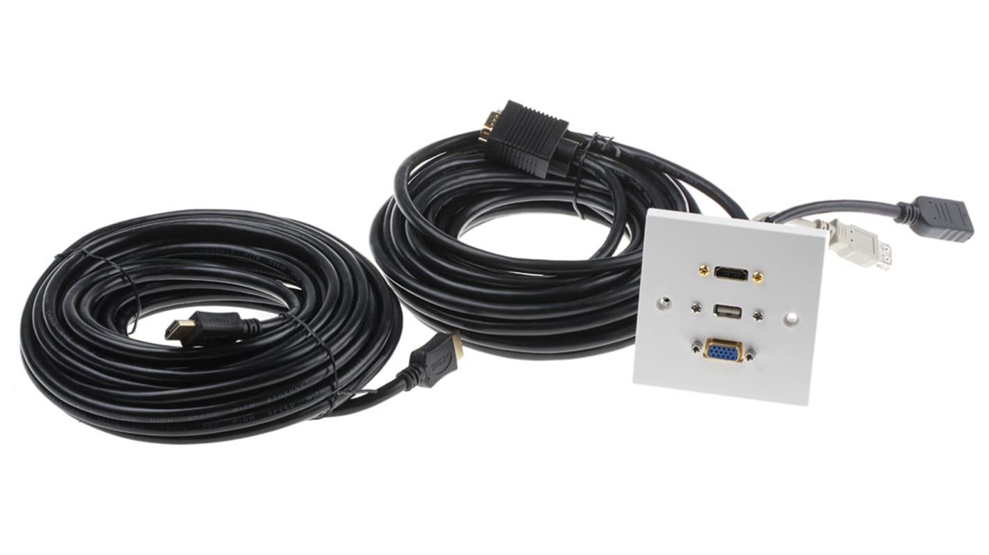 Piastra frontale HDMI, SVGA, USB A Femmina