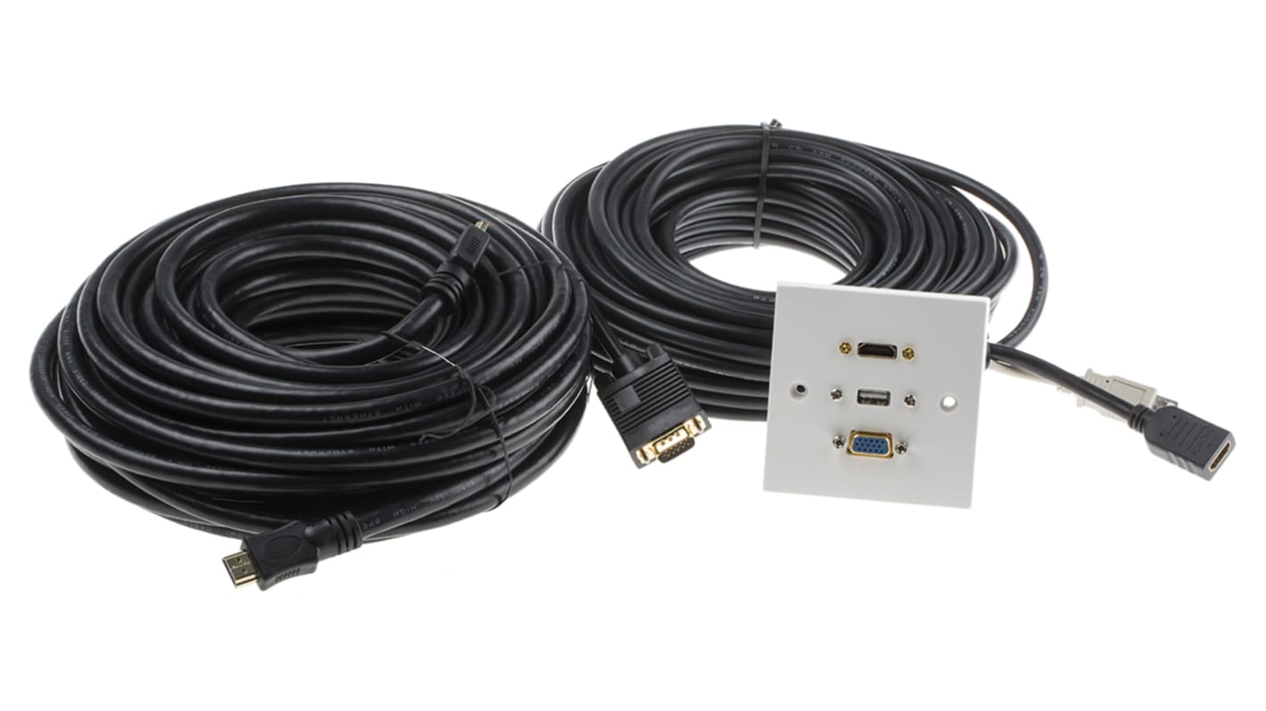 Piastra frontale HDMI, SVGA, USB A Femmina