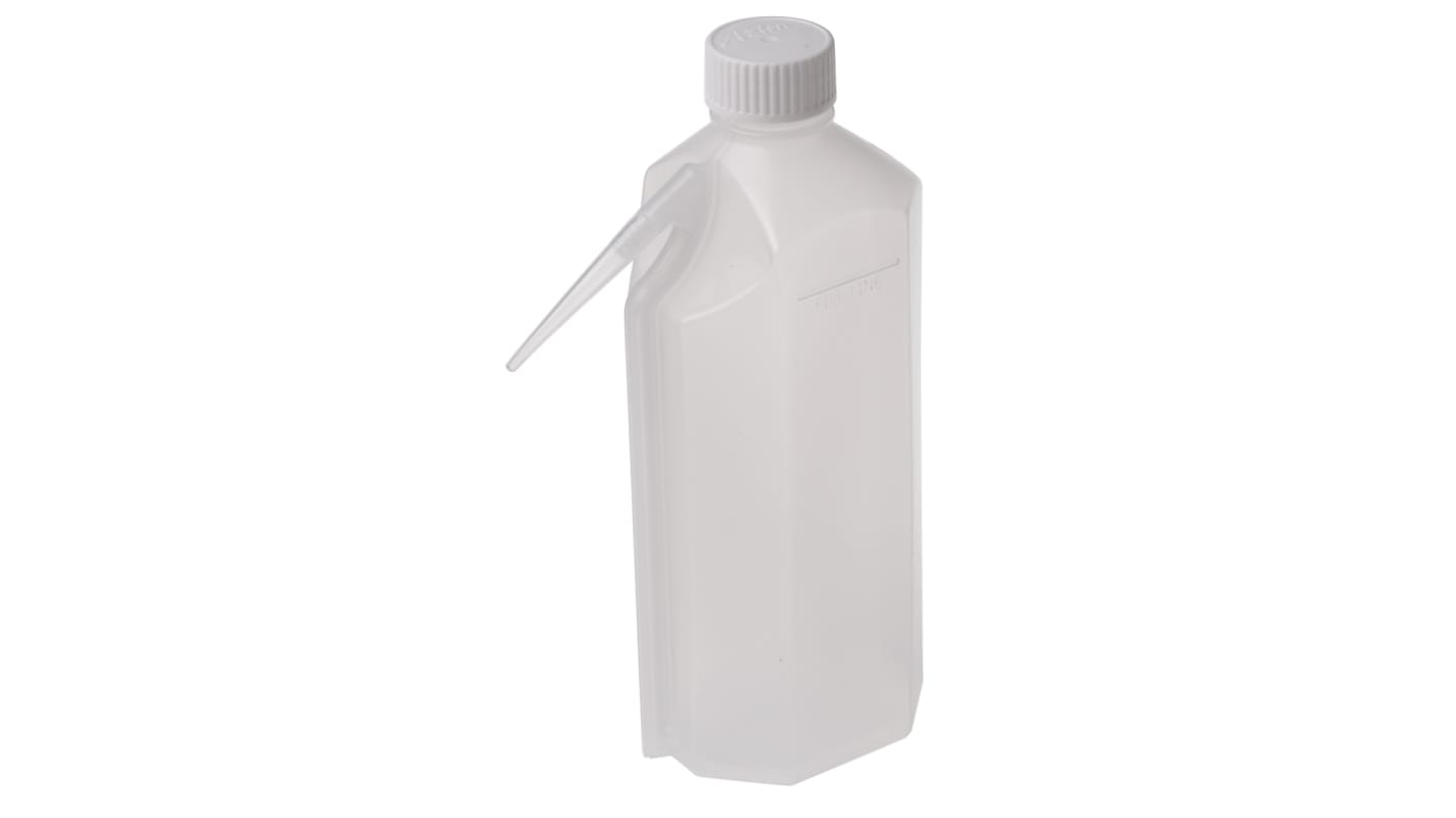 RS PRO 洗瓶, 实验瓶, 窄口, LDPE材质, 21 (Dia.) x 192mm, 500ml