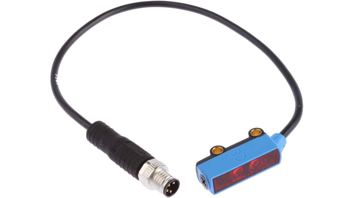 Rs-Online Sensore fotoelettrico Rettangolare SICK a soppressione di sfondo rilevamento 1 mm → 150 mm uscita PNP
