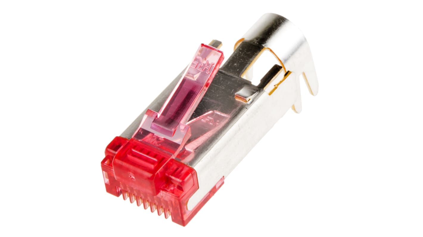 Conector RJ45 Cat6 Macho Phoenix Contact serie VS-08-ST, de 8 vías, apantallado