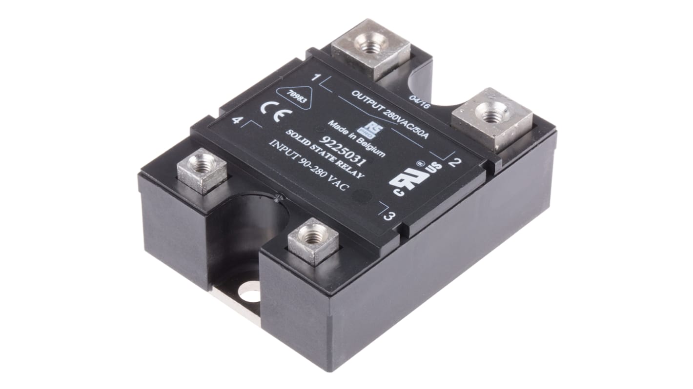 RS PRO Solid State Relay, 50 A rms Load, Panel Mount, 280 V ac Load, 280 V ac Control