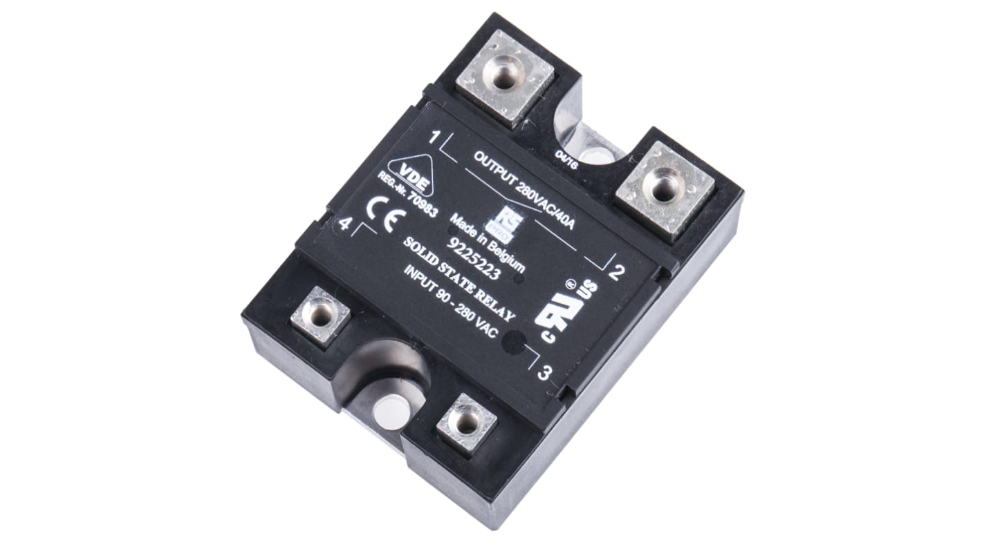 RS PRO Solid State Relay, 40 A rms Load, Panel Mount, 280 V ac Load, 280 V ac Control