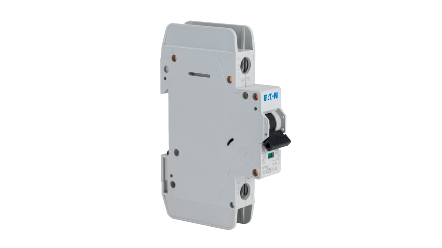 Eaton xEffect MCB, 1P, 25A Curve C, 277 → 480V AC, 60V DC, 15 kA Breaking Capacity