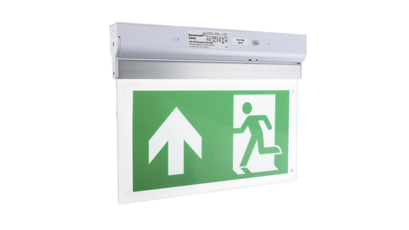 RS PRO LED Emergency Lighting, Bulkhead, 3W, Maintained