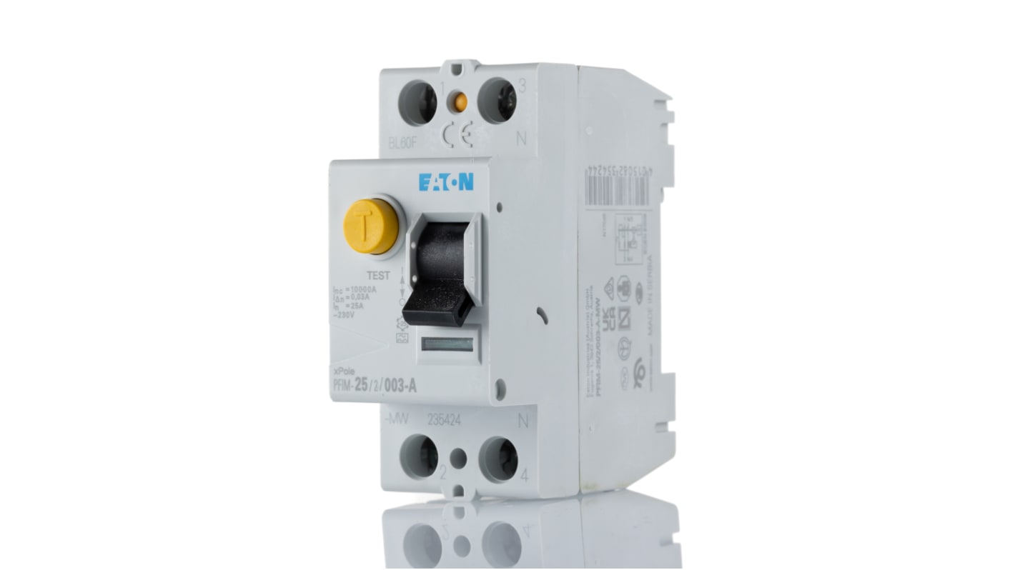 Eaton RCD/FI, 2-polig, 25A, 30mA Typ A PFIM