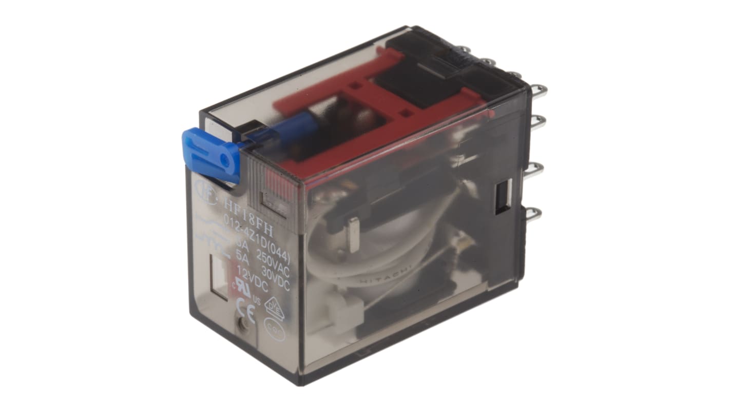 12V dc Spule 4-poliger Wechsler Chassismontage 5A 160Ω 1.1W Monostabiles Relais