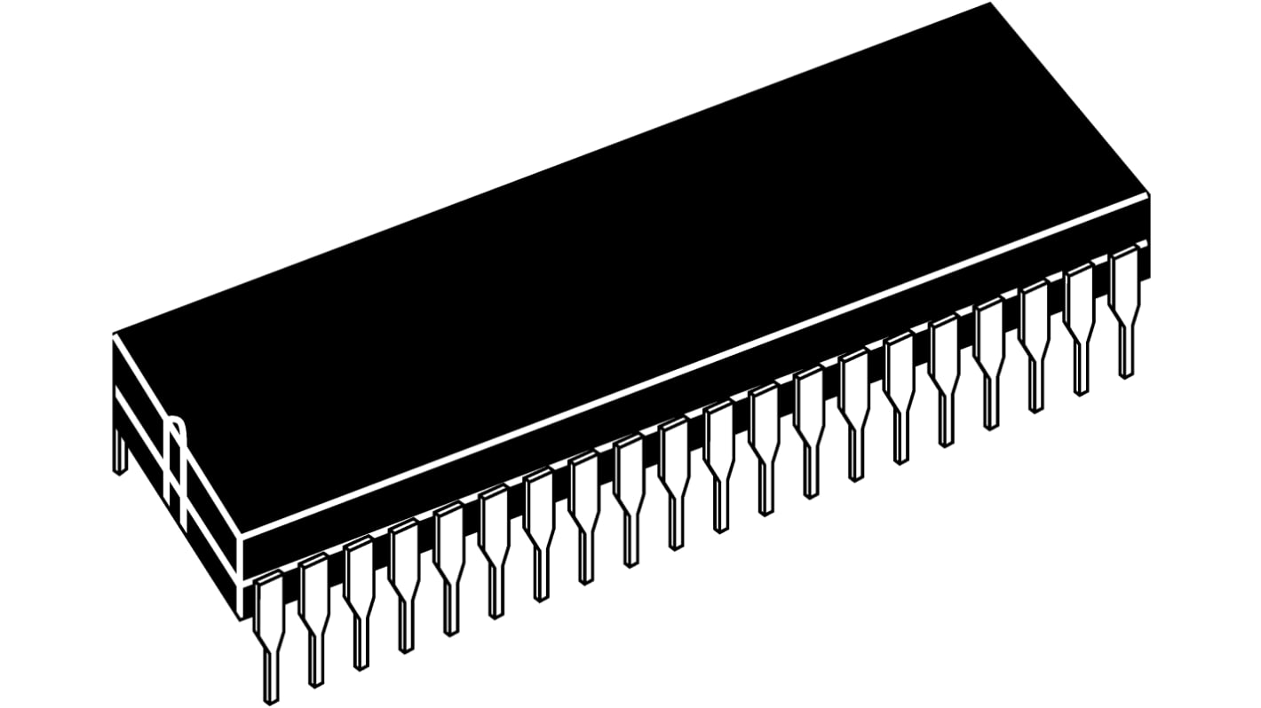 Microcontrolador Zilog Z84C2006PEG, núcleo Z80 de 8bit, 6.17MHZ, PDIP de 40 pines