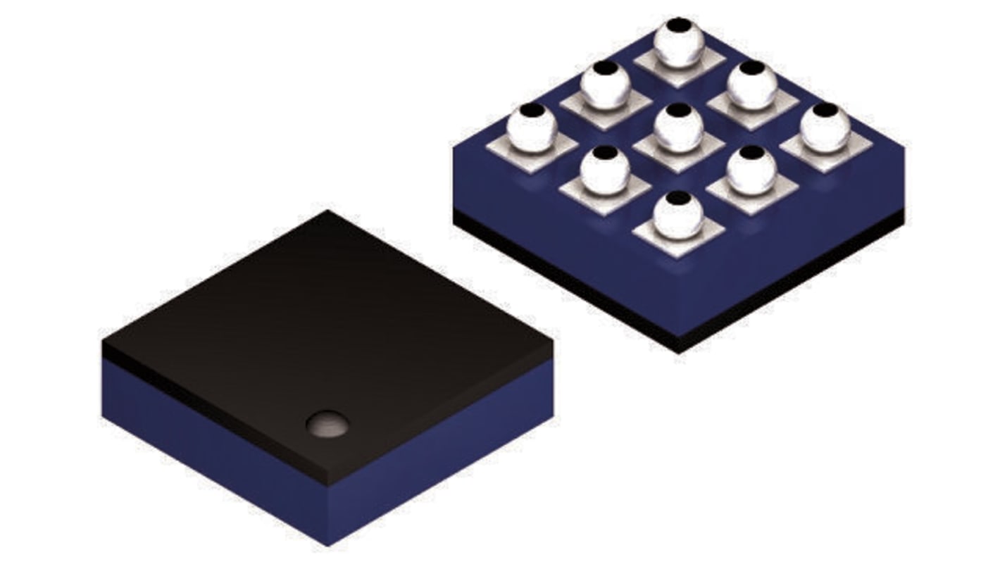 onsemi Audio Audio-Schalter, 3 x 3 Array Single, WLCSP 9-Pin, für 2,5 → 4,4 V