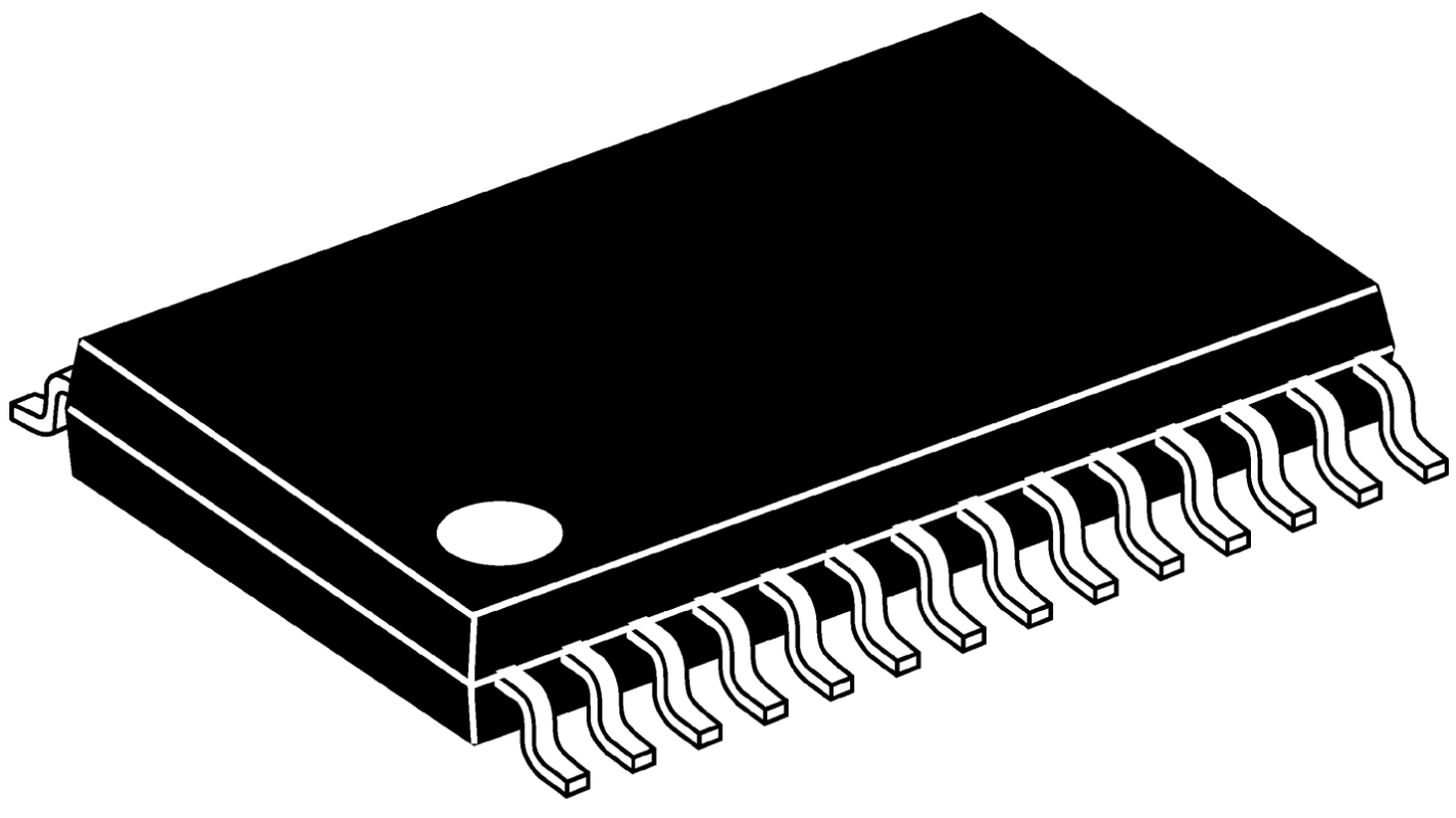 Microchip Mikrocontroller PIC18F PIC 8bit SMD 16 kB, 256 B SSOP 28-Pin 64MHz 768 B RAM