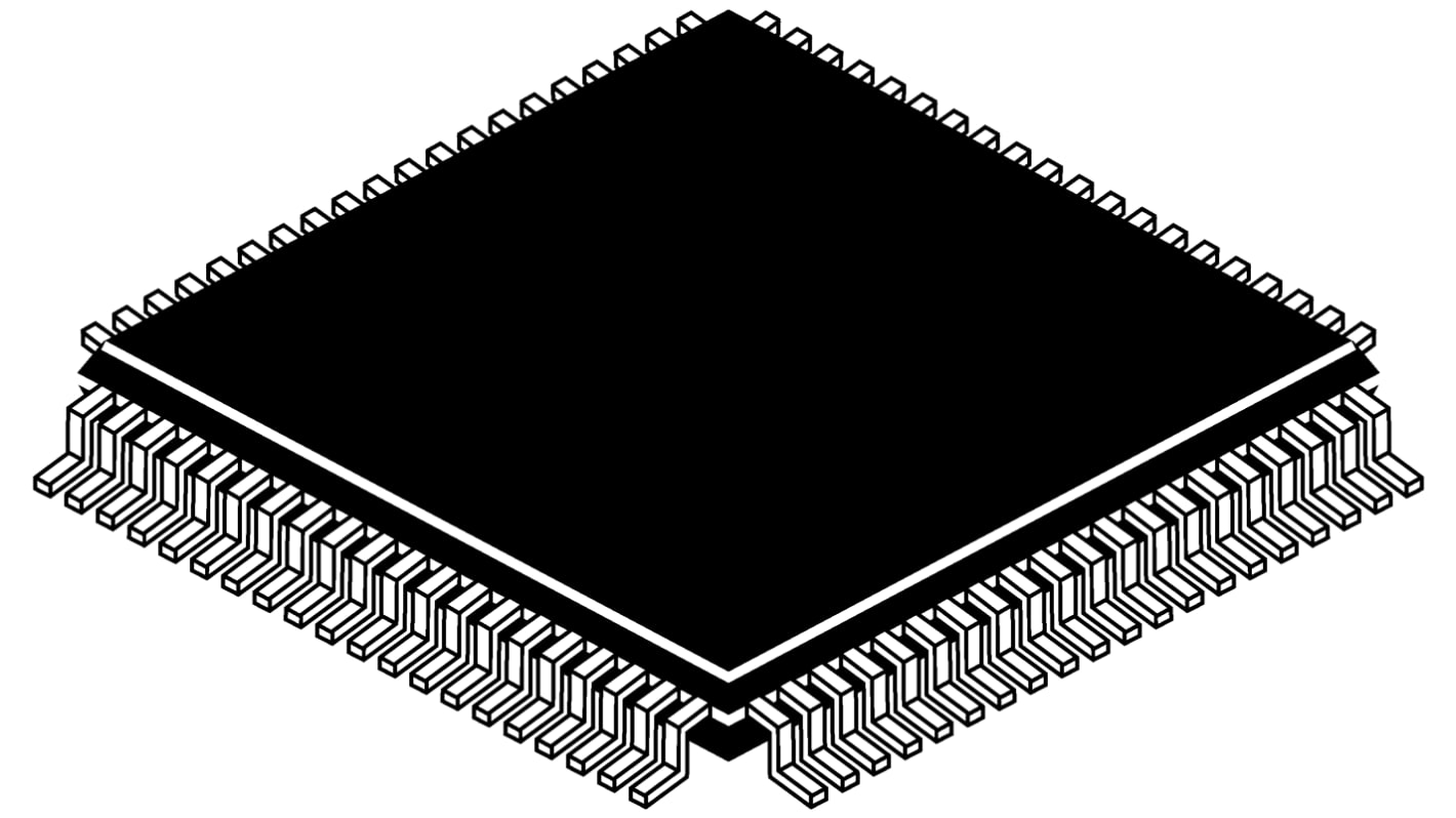 STMicroelectronics, 8bit STM8, STM8L Microcontroller, 16MHz, 64 kB Flash, 80-Pin LQFP