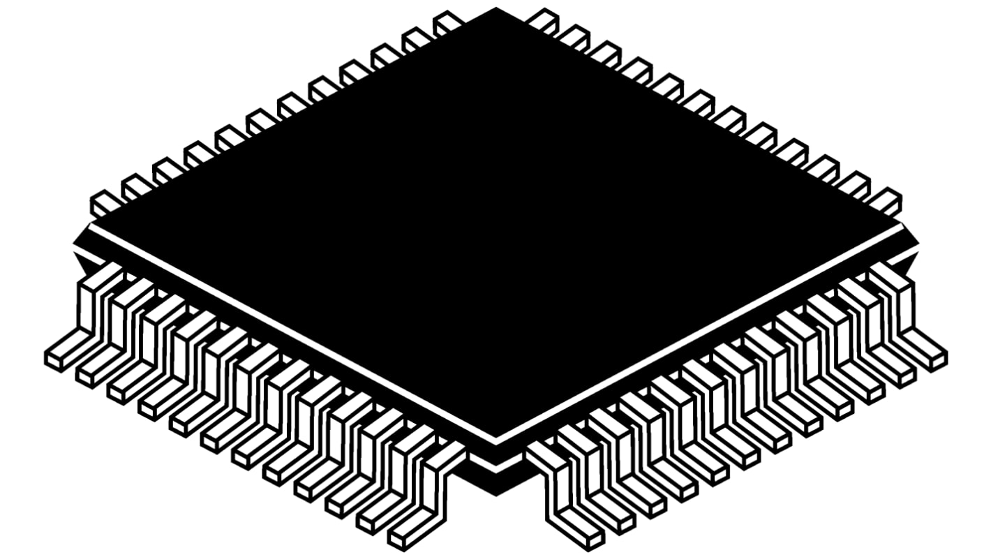 ST16C2550CQ48-F, UART, 2 Kanaler, RS232, RS485 4Mbit/s, 2,97 → 5,5 V, 48 Ben, TQFP