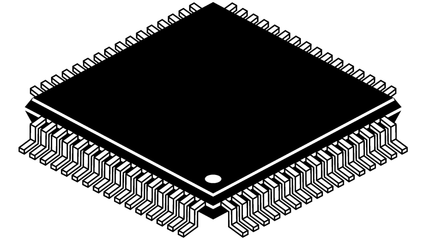 STMicroelectronics STM32F107RCT6, 32bit ARM Cortex M3 Microcontroller, STM32F1, 72MHz, 256 kB Flash, 64-Pin LQFP
