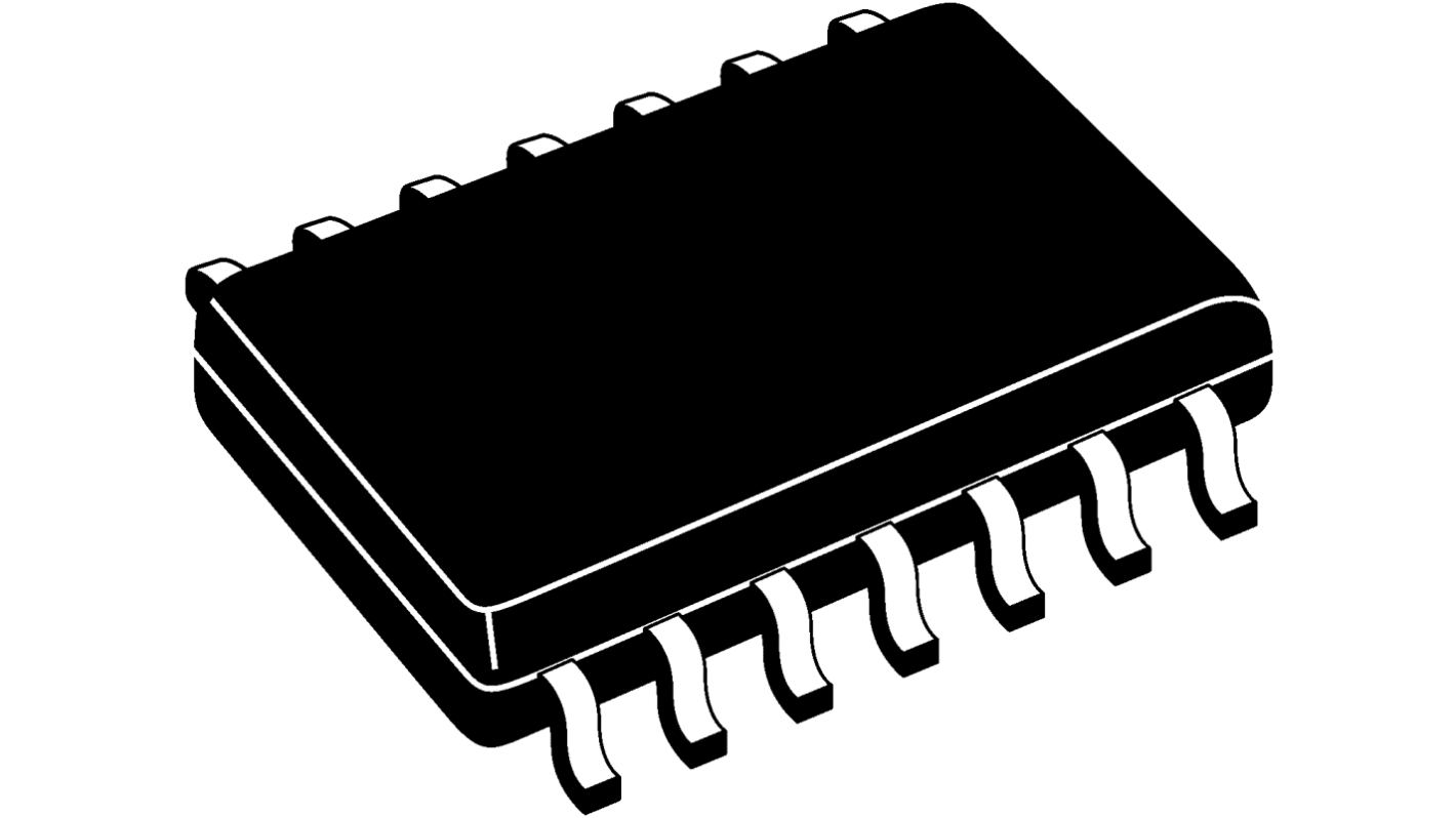 NAND: Puerta lógica, MM74HC00MX, HC, Quad 5.2mA SOIC 14 pines 2 No