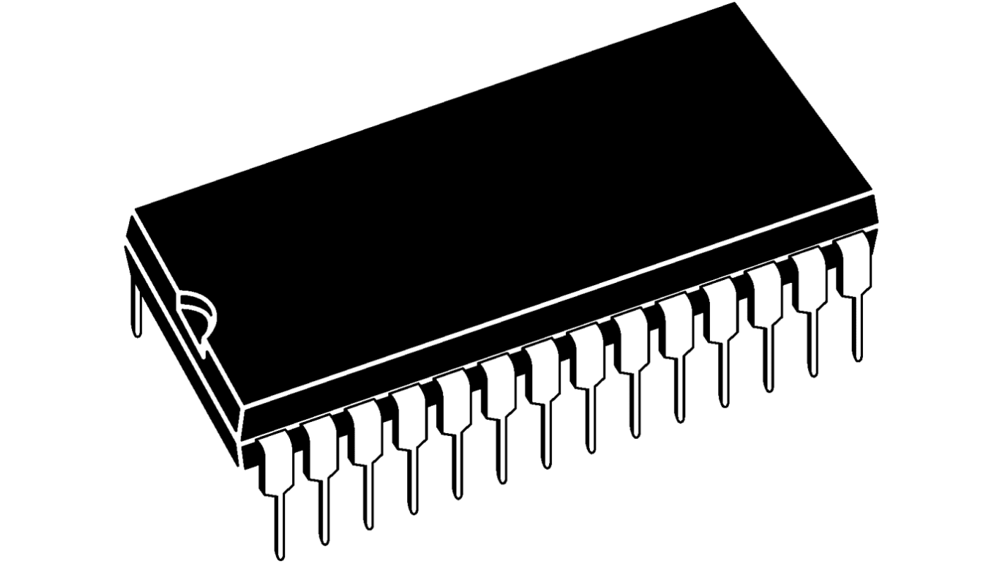 Microchip マイコン, PIC, 48MHz, 128 kB, フラッシュ, 28-Pin SPDIP