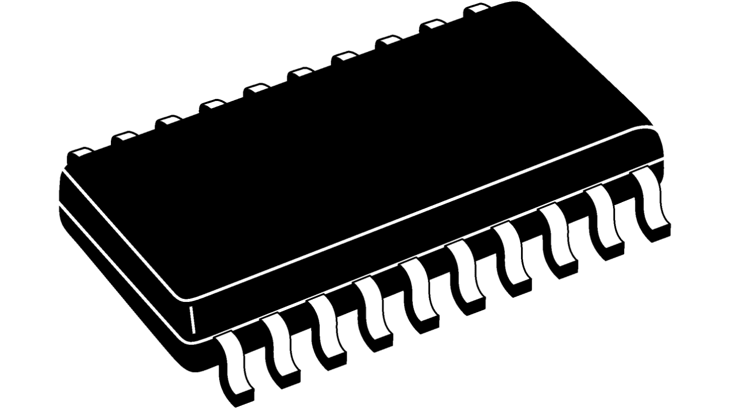 Nadajnik/odbiornik magistrali MM74HC245AWMX, 1 Nadajnik-odbiornik magistrali HC, 8-Bit Nieodwracana 20-pinowy SOIC W