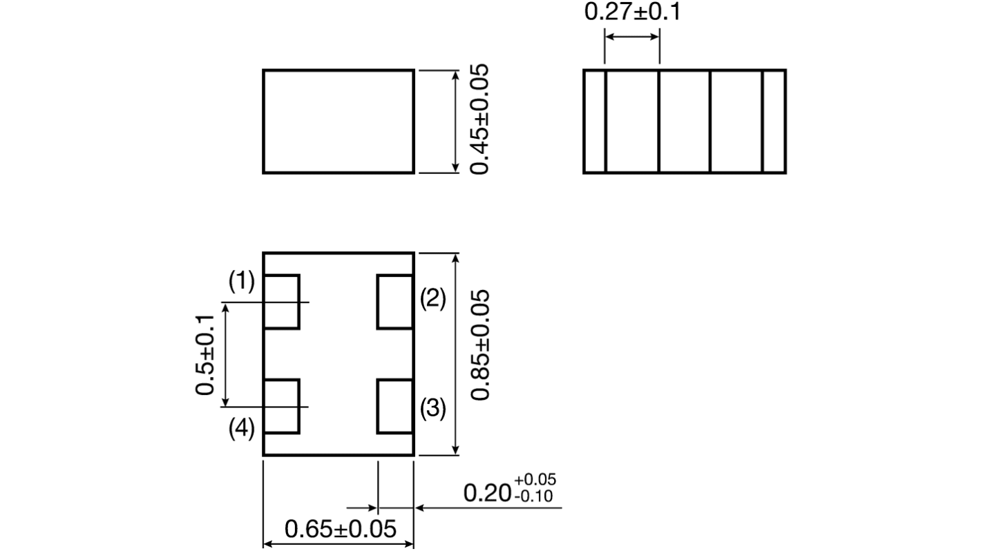 Murata, DLP0NS, 03025 (0806M) Multilayer Surface Mount Inductor ±20% Multilayer 100mA Idc