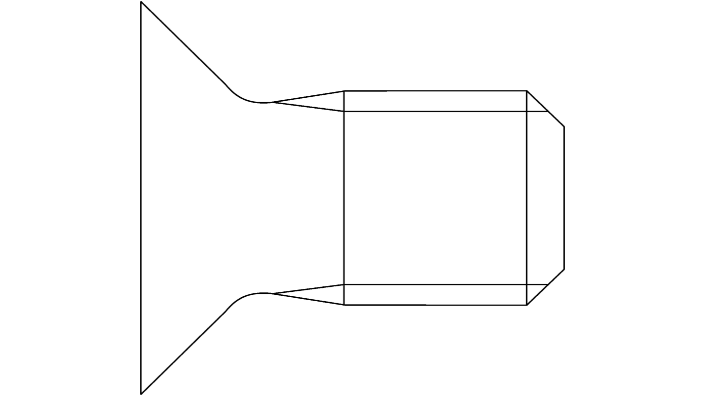 Rittal Countersunk Screw for Use with Mounting Block Cover