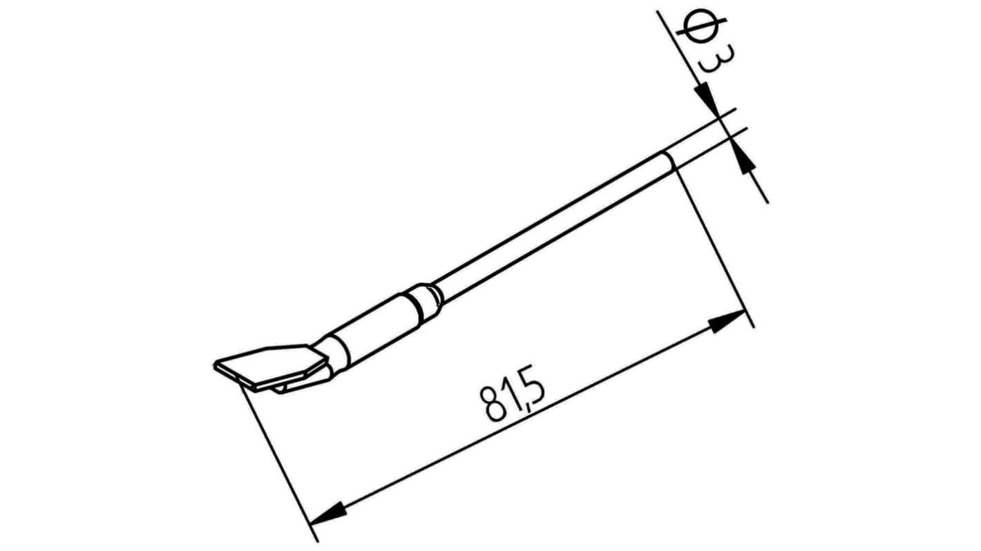 Ersa 452 Desoldering Gun Tip for use with DIGITAL 2000 A with Chip Tool, i-CON2 C with Chip Tool Desoldering Pincette,