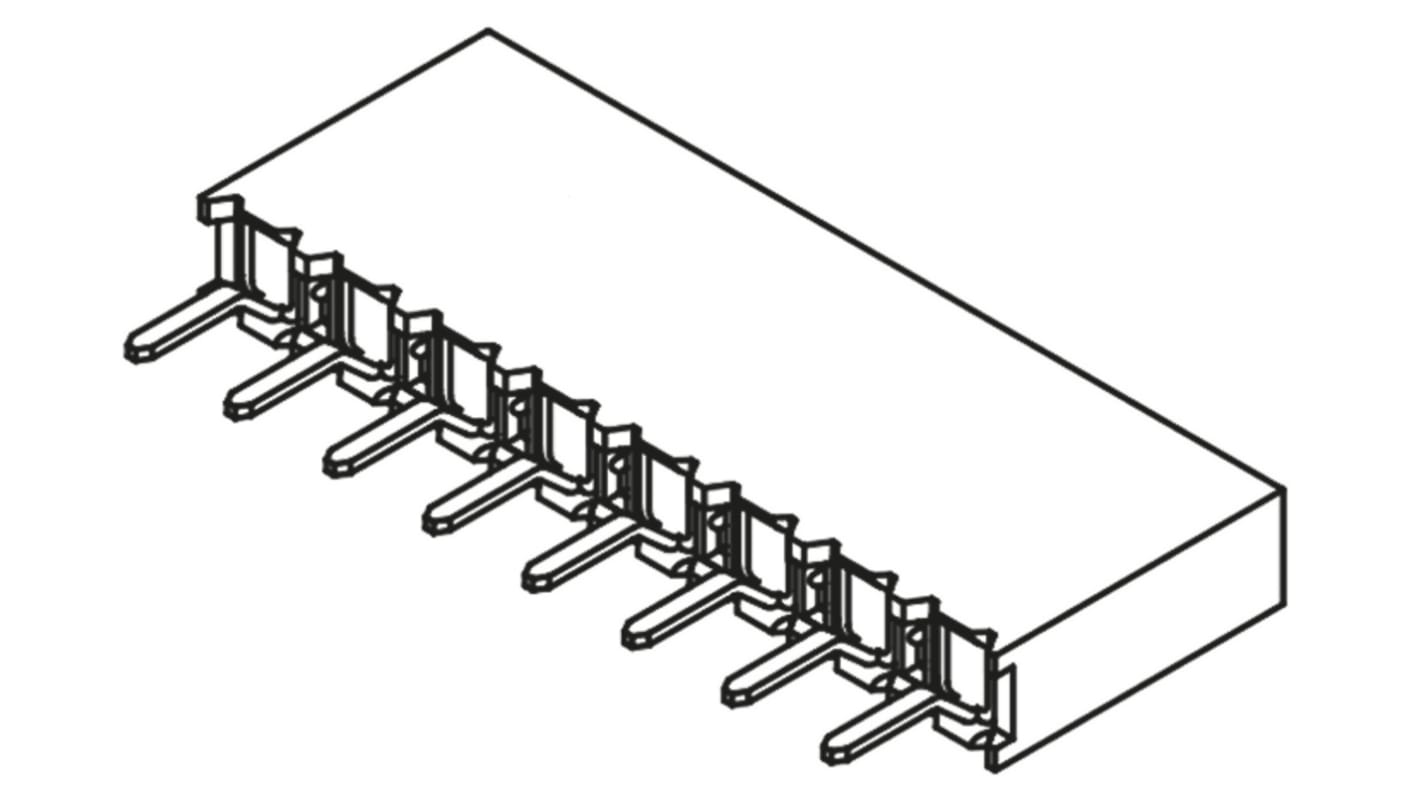 Samtec BCS Series Straight Through Hole Mount PCB Socket, 8-Contact, 1-Row, 2.54mm Pitch, Solder Termination