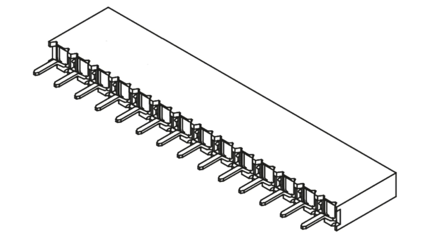 Gniazdo PCB 14 -pinowe raster: 2.54mm typu płytka – płytka Proste Przewlekany