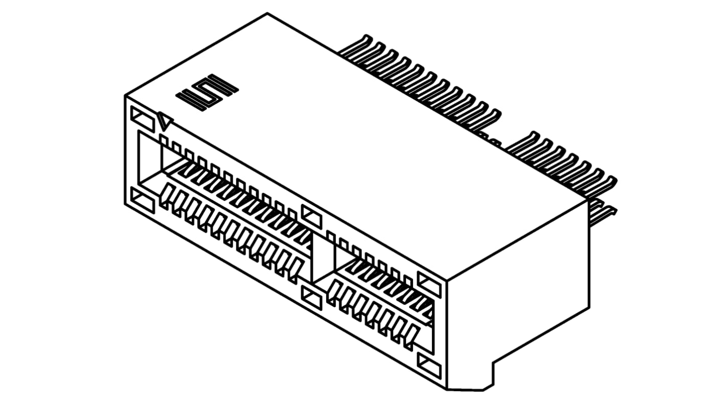 Samtec PCIE Series Female Edge Connector, Edge Mount, 98-Contacts, 1mm Pitch, 2-Row, Solder Termination