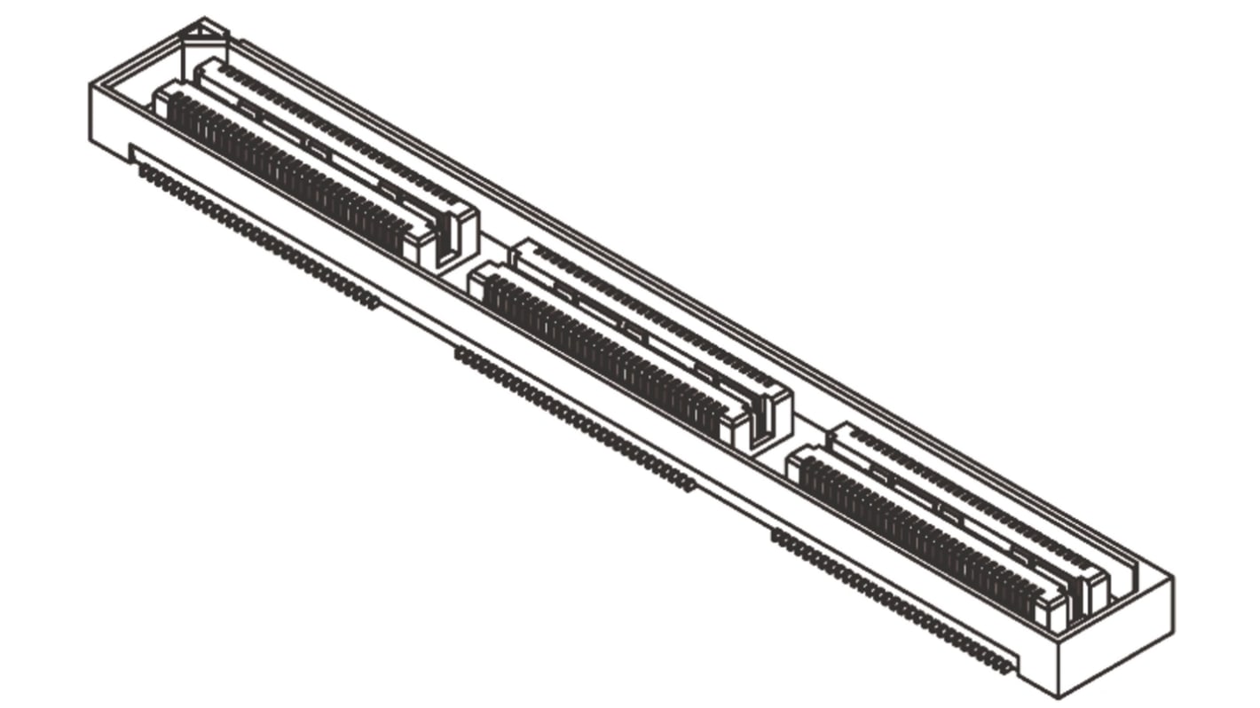 Gniazdo PCB 180 -pinowe 2 -rzędowe raster: 0.5mm typu płytka – płytka Proste SMD