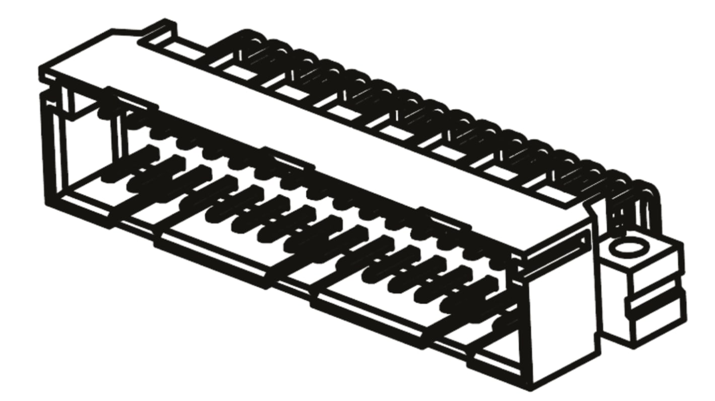 ERNI ERNIPRESS 32 Way 2.54mm Pitch, Type C/2 Class C2, 3 Row, Right Angle DIN 41612 Connector, Plug