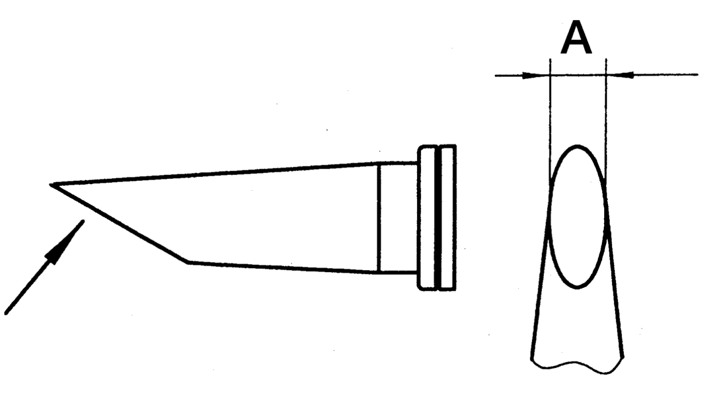 Weller 3.2 mm Straight Hoof PCB Socket For Use With FE75, WP80, WSP80