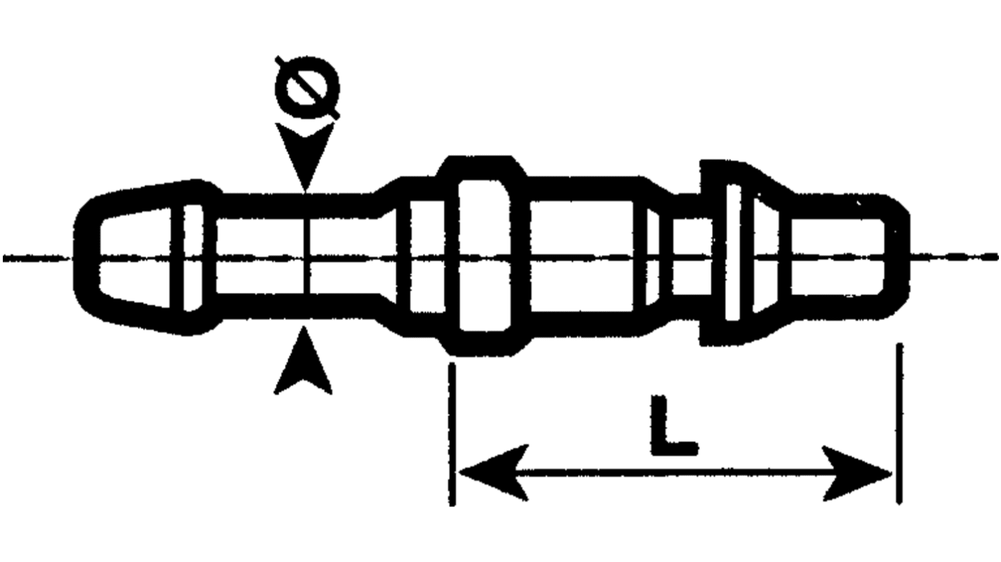 Enchufe rápido de seguridad de Acero Inoxidable Staubli – Fluid Connectors con espiga para manguera de 13mm, ISO C6