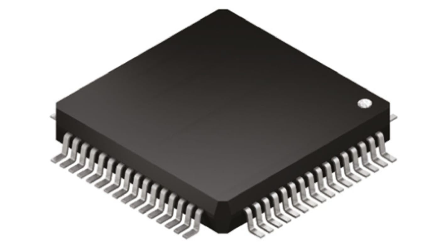 STMicroelectronics STM32F2单片机, ARM Cortex M3内核, 64针, LQFP, 最大120MHz, 128 kB 闪存, 64 kB RAM
