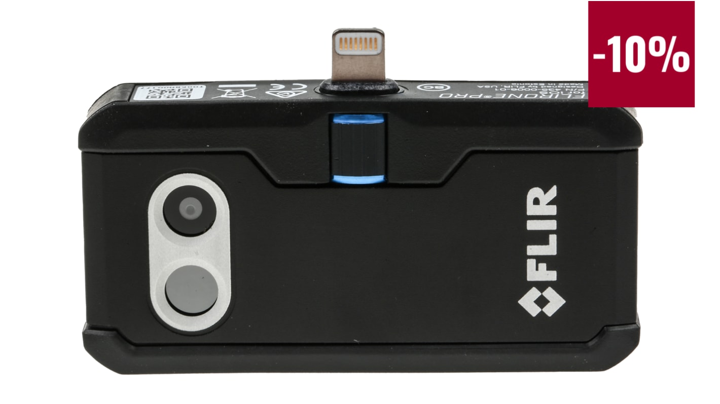 FLIR ONE Pro iOS for Smartphones Wärmebildkamera Auto-Fokus 160 x 120Pixel, -20→ +400 °C / 70mK