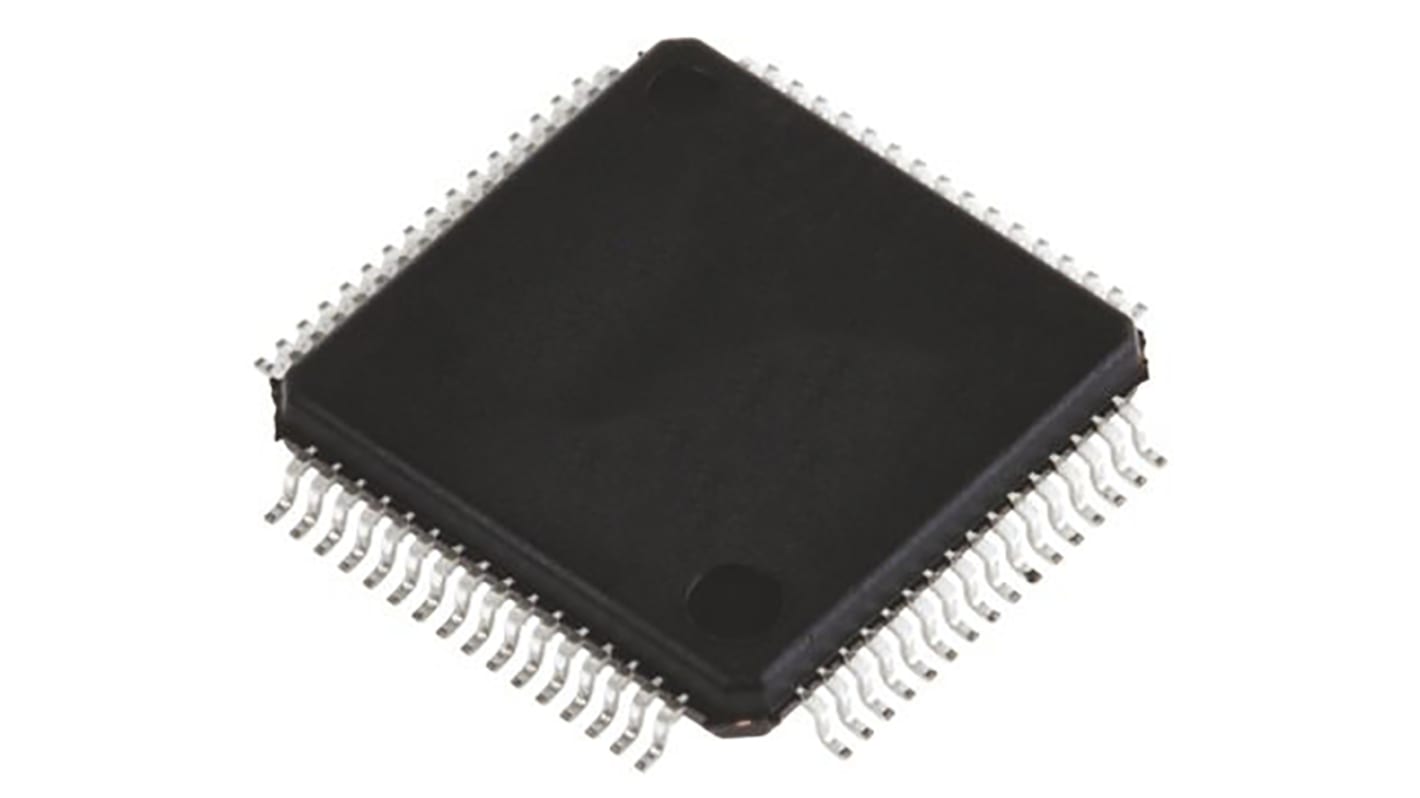 STMicroelectronics STM32F070RBT6, 32bit ARM Cortex M0 Microcontroller, STM32F0, 48MHz, 128 kB Flash, 64-Pin LQFP