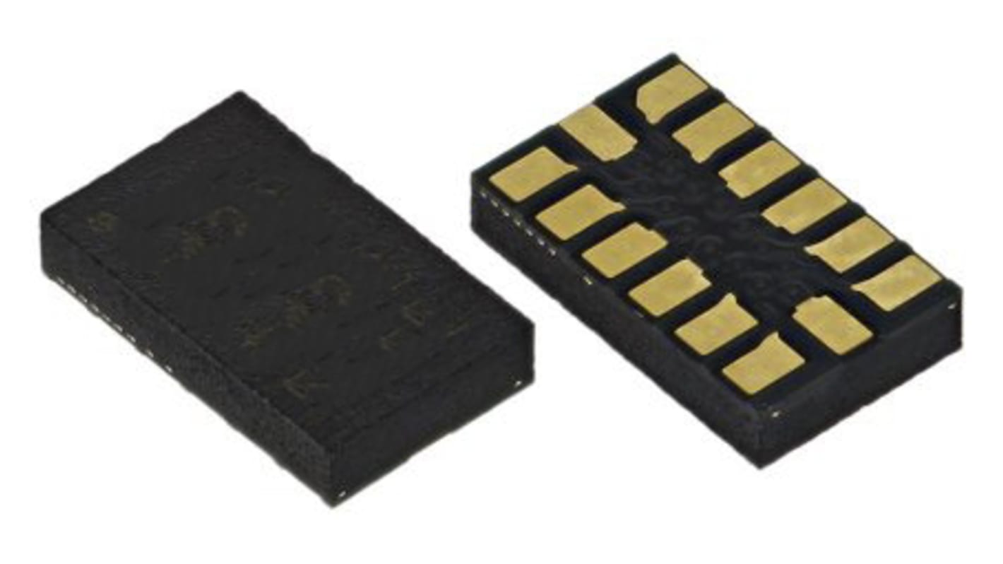 Accelerometro STMicroelectronics, 3-assi, I2C, SPI, 14 pin, LGA, Montaggio superficiale