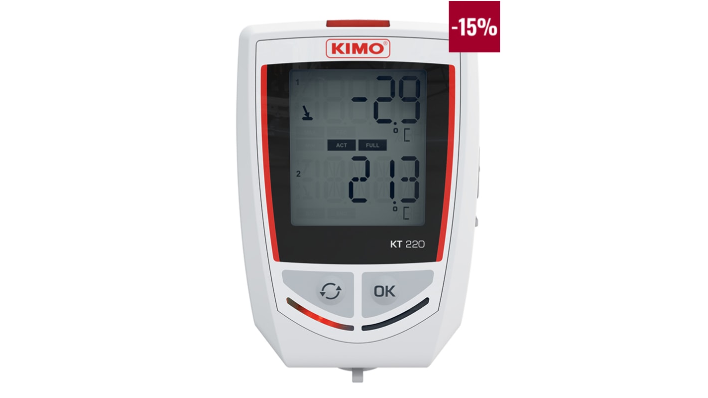 KIMO 3-Kanal Feuchtigkeit, Temperatur Temperaturmonitor, Sensor NTC